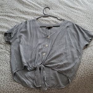 Denim Vertical Stripe Baby doll